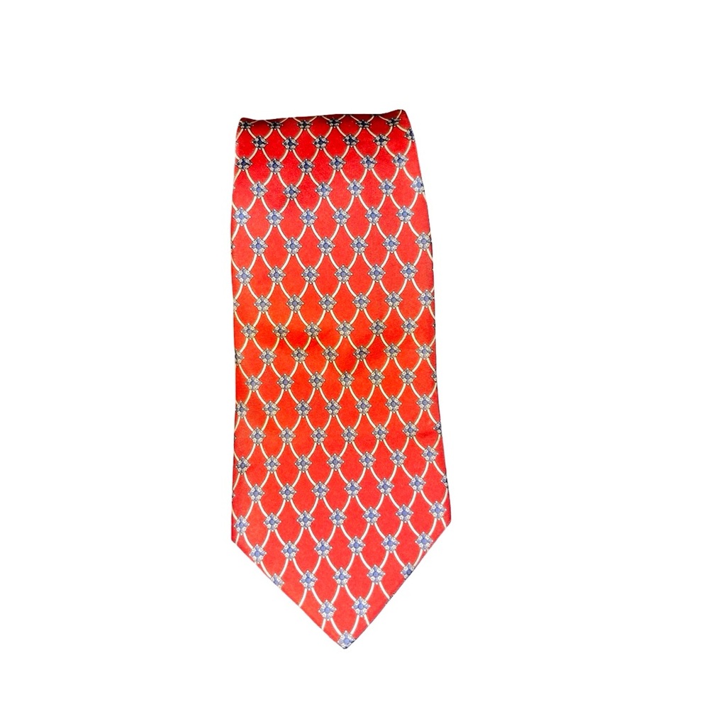 Elegant Roundtree & York Red Patterned Men's Tie